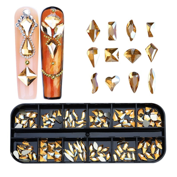12 Grid Flat Bottom Shaped Nail Rhinestones Nail Decoration, 01, 02, 03, 04, 05, 06, 07, 08, 09, 10, 11, 12, 13, 14, 15, 16, 17, 18, 19, 20, 21, 22, 23, 24, 25, 26, 27, 28