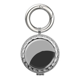 Anti-Lost Plating Keychain Locator Tracker Protective Cover For AirTag 2nd Gen / AirTag 1st Gen, Black Gold, White Gold, Rose Gold, Gold