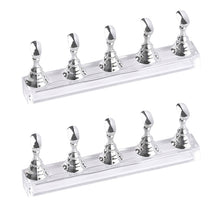 Load image into Gallery viewer, 2 PCS Nail Art Chessboard Holder Nail Sheet Acrylic Base Practice Stand, Pink, Gold, Silver
