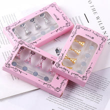 Load image into Gallery viewer, 2 PCS Nail Art Chessboard Holder Nail Sheet Acrylic Base Practice Stand, Pink, Gold, Silver