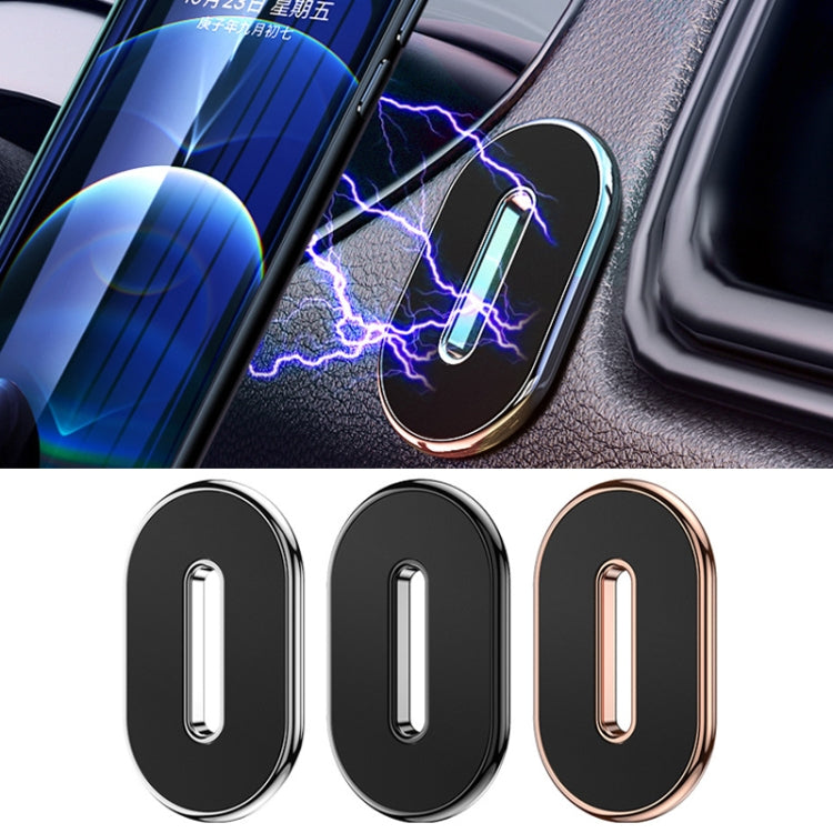 Q10 Car Dashboard Magnetic Suction Mini Mobile Phone Holder, Black, Silver, Gold