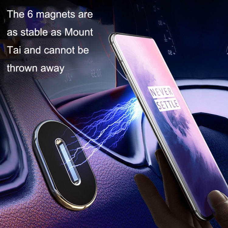 Q10 Car Dashboard Magnetic Suction Mini Mobile Phone Holder, Black, Silver, Gold