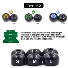 Load image into Gallery viewer, 6 PCS Memory Foam Earplugs For TWS Jabra Elite 65T Sony WF-1000XM3 Real Wireless Headset, Large, Medium, Small
