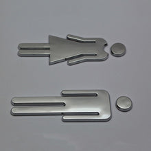 Load image into Gallery viewer, 2 PCS 12cm Toilet /Bathroom /Restroom /WC Door Wall Sign Signage