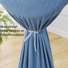 Load image into Gallery viewer, Round Elasticity Fan Dust Cover Household Use Fabric Fan Protective Cover, 110x45cm Pink, 110x45cm Green, 110x45cm Blue, 110x45cm Gray