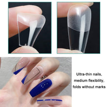 Load image into Gallery viewer, Scratch-free Ultra-thin Seamless Manicure Nail Plate, Shape:, 01 Frosted T Type, 02 Half Sand Water Droplets, 03 Half Sand Short Ballet, 04 Half Sand Short Water Drop, 05 Denim, 06 Long Denim, 07 Long Ballet, 08 Long Arc, 09 Long Water Pipe            ...