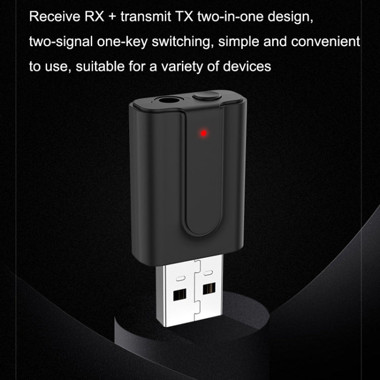 BT10 2 In 1 USB Bluetooth 5.0 Transmitter Receiver Speaker Computer Wireless Headphone Adapter