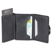 Load image into Gallery viewer, FY2108 Tracker Wallet Metal Card Holder for AirTag 2nd Gen / AirTag 1st Gen, Crazy Horse (Black)