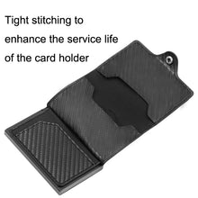 Load image into Gallery viewer, FY2108 Tracker Wallet Metal Card Holder for AirTag 2nd Gen / AirTag 1st Gen, Crazy Horse (Black)