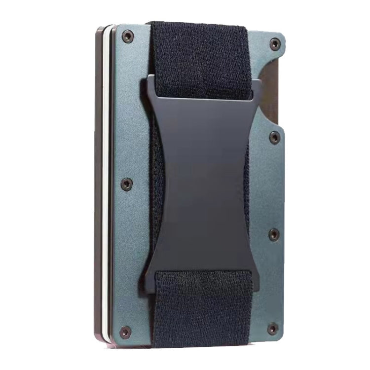 ZDL-05 Tracker Protection Organizer Metal Card Holder For AirTag 2nd Gen / AirTag 1st Gen, Army Green, Black, Grey, Light Blue