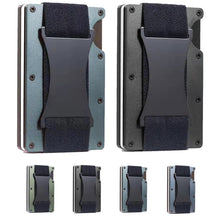 Load image into Gallery viewer, ZDL-05 Tracker Protection Organizer Metal Card Holder For AirTag 2nd Gen / AirTag 1st Gen, Army Green, Black, Grey, Light Blue