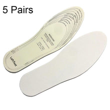 Load image into Gallery viewer, 5 Pairs Spring and Summer Men and Women Breathable Shock-absorbing Latex Non-woven Insole