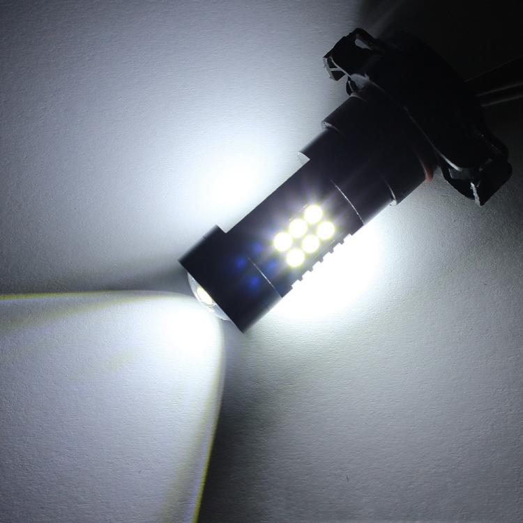1pair Automotive High-Power LED White Light Fog Lamp, PSX24W