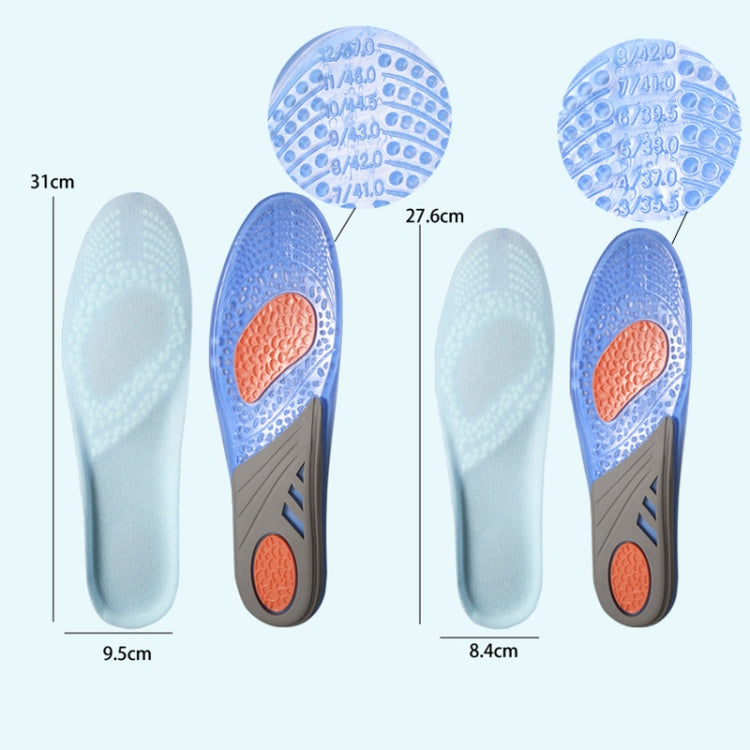 TPE GEL Sports Insole Shock-absorbing Sweat-absorbing Running Insole