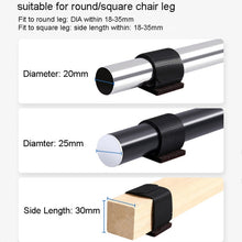 Load image into Gallery viewer, 6 PCS U-shaped Iron Tube Dining Table Foot Cover Office Computer Chair Leg Protector, U-shaped Table Foot Cover