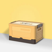 Load image into Gallery viewer, Foldable Book Box Plastic Storage Box, S Mint Blue, S Banana Yellow, S Sunset Orange, M Mint Blue, M Banana Yellow, M Sunset Orange, L Mint Blue, L Banana Yellow, L Sunset Orange