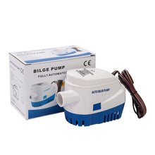 Load image into Gallery viewer, Automatic Bilge Pump Submersible Water Electric Pump For Yacht Marine Boat, 1100GPH-12V Blue, 1100GPH-24V Blue, 750GPH-12V Blue, 750GPH-24V Blue, 600GPH-12V Blue, 600GPH-24V Blue