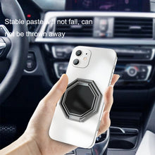 Load image into Gallery viewer, Metal Ring Buckle Live Rotating Magnetic Suction Car Desktop Tablet Folding Phone Bracket, Black, Silver, Rose Red, Bagua Map