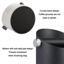 Load image into Gallery viewer, Coffee Waste Bin Milk Tea Residue Recycling Powder Box, White (Aluminum Alloy), Black (Aluminum Alloy), True Color (Stainless Steel), Black (45 Steel)