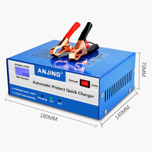 Load image into Gallery viewer, ANJING AJ-618E Battery Charger Car Battery Repairer, EU Plug, US Plug, UK Plug, AU Plug