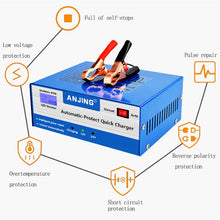 Load image into Gallery viewer, ANJING AJ-618E Battery Charger Car Battery Repairer, EU Plug, US Plug, UK Plug, AU Plug