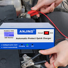 Load image into Gallery viewer, ANJING AJ-618E Battery Charger Car Battery Repairer, EU Plug, US Plug, UK Plug, AU Plug