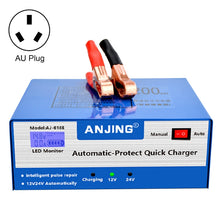 Load image into Gallery viewer, ANJING AJ-618E Battery Charger Car Battery Repairer, EU Plug, US Plug, UK Plug, AU Plug
