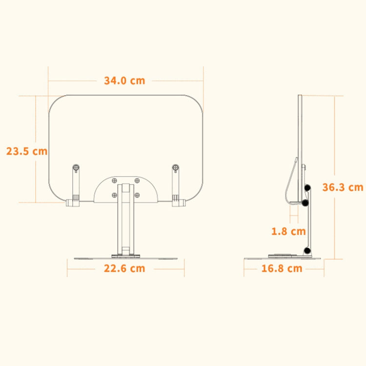 R03 Reading Bookshelf Desktop Non-rotatable Multi-function Liftable Tablet Bracket, R03, R04