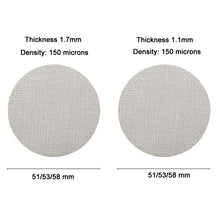 Load image into Gallery viewer, Stainless Steel Sintered Sheet Coffee Splash Filter, Size: 58mm x 1.7mm, 51mm x 1.7mm, 51mm x 1mm, 53mm x 1.7mm, 53mm x 1mm, 58mm x 1.7mm
