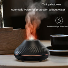 Load image into Gallery viewer, DQ705 Volcanic Flame Aroma Diffuser Essential Oil Lamp Air Humidifier with Color Night Light, DQ705(Beige), DQ705(Black)