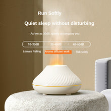 Load image into Gallery viewer, DQ705 Volcanic Flame Aroma Diffuser Essential Oil Lamp Air Humidifier with Color Night Light, DQ705(Beige), DQ705(Black)