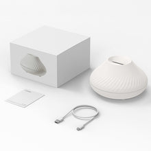Load image into Gallery viewer, DQ705 Volcanic Flame Aroma Diffuser Essential Oil Lamp Air Humidifier with Color Night Light, DQ705(Beige), DQ705(Black)