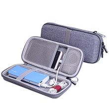 Load image into Gallery viewer, Mobile Phone Power Bank Data Cable EVA Storage Bag, Gray, Black