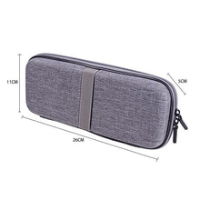 Load image into Gallery viewer, Mobile Phone Power Bank Data Cable EVA Storage Bag, Gray, Black