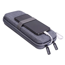 Load image into Gallery viewer, Mobile Phone Power Bank Data Cable EVA Storage Bag, Gray, Black