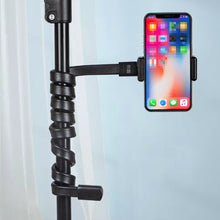 Load image into Gallery viewer, DiHao Bending Adjustment Hose Mobile Phone Live Broadcast Support, DiHao Hose+Double Hole Phone Clip