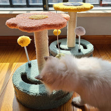 Load image into Gallery viewer, Cat Climbing Rack Small Turntable Cat Scratching Board Toy, Turntable Yellow, Turntable Pink
