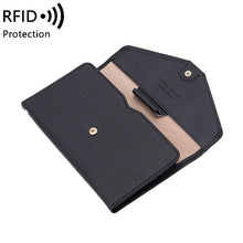 Load image into Gallery viewer, 1655 RFID Anti-magnetic Anti-theft Passport Bag Document Bag Card Bag, Black, Orange, Deep Blue, Red, Pink, Dark Green, Light Green, Royal Blue, Rose Red, Grass Green