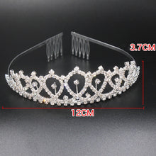 Load image into Gallery viewer, WM-02 Crystal Diamond Birthday Party Wedding Updo Crown, Color: Gold Queen Set1, Silver, Gold, Rose Gold, AB Diamond, Gold Queen, AB Silver Queen, Silver Queen, Rose Gold Queen, Golden Queen, Silver Girl, AB Gold Girl, Gold Girl, Rose Gold Girl        ...