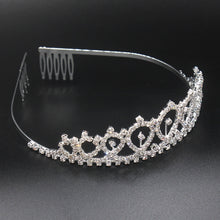 Load image into Gallery viewer, WM-02 Crystal Diamond Birthday Party Wedding Updo Crown, Color: Gold Queen Set1, Silver, Gold, Rose Gold, AB Diamond, Gold Queen, AB Silver Queen, Silver Queen, Rose Gold Queen, Golden Queen, Silver Girl, AB Gold Girl, Gold Girl, Rose Gold Girl        ...