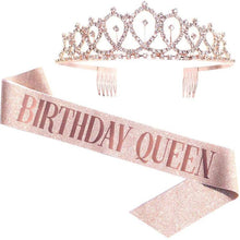 Load image into Gallery viewer, WM-02 Crystal Diamond Birthday Party Wedding Updo Crown, Color: Gold Queen Set1, Silver, Gold, Rose Gold, AB Diamond, Gold Queen, AB Silver Queen, Silver Queen, Rose Gold Queen, Golden Queen, Silver Girl, AB Gold Girl, Gold Girl, Rose Gold Girl        ...