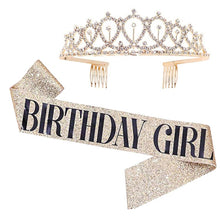 Load image into Gallery viewer, WM-02 Crystal Diamond Birthday Party Wedding Updo Crown, Color: Gold Queen Set1, Silver, Gold, Rose Gold, AB Diamond, Gold Queen, AB Silver Queen, Silver Queen, Rose Gold Queen, Golden Queen, Silver Girl, AB Gold Girl, Gold Girl, Rose Gold Girl        ...
