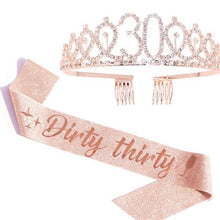Load image into Gallery viewer, WM-02 Crystal Diamond Birthday Party Wedding Updo Crown, Color: Gold Queen Set1, Silver, Gold, Rose Gold, AB Diamond, Gold Queen, AB Silver Queen, Silver Queen, Rose Gold Queen, Golden Queen, Silver Girl, AB Gold Girl, Gold Girl, Rose Gold Girl        ...