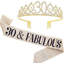 Load image into Gallery viewer, WM-02 Crystal Diamond Birthday Party Wedding Updo Crown, Color: Gold Queen Set1, Silver, Gold, Rose Gold, AB Diamond, Gold Queen, AB Silver Queen, Silver Queen, Rose Gold Queen, Golden Queen, Silver Girl, AB Gold Girl, Gold Girl, Rose Gold Girl        ...
