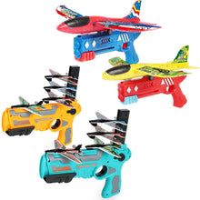 Load image into Gallery viewer, BY-0212 Foam Plane Hand Throw Catapult Aircraft Launcher Glider Model, Blue Catapult + 4 x Planes Random Color