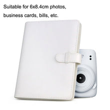 Load image into Gallery viewer, 3 Inch PU Leather Retro Photo Album Photo Storage Commemorative Book, White, Pink, Purple, Blue, Black, Brown