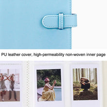 Load image into Gallery viewer, 3 Inch PU Leather Retro Photo Album Photo Storage Commemorative Book, White, Pink, Purple, Blue, Black, Brown