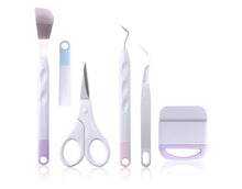 Load image into Gallery viewer, Vinyl Weeding Tool Set DIY Silhouette Embossed Engraving Tool, 5 In 1, 6 In 1, 5 In 1+Cutting Pad, 6 In 1+Cutting Pad, 5 In 1+Recycler+Bag, 6 In 1+Recycler+Bag, 5 In 1+Recycler+Pen Holder, 6 In 1+Recycler+Pen Holder