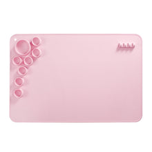 Load image into Gallery viewer, Silicone Children Drawing Pad Wipeable Washable Paint Palettes, Blue, Pink