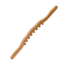 Load image into Gallery viewer, Eight-beaded Beech Wood Massage Stick Meridian Dredging Rolling Stick, 53cm 8 Beads
